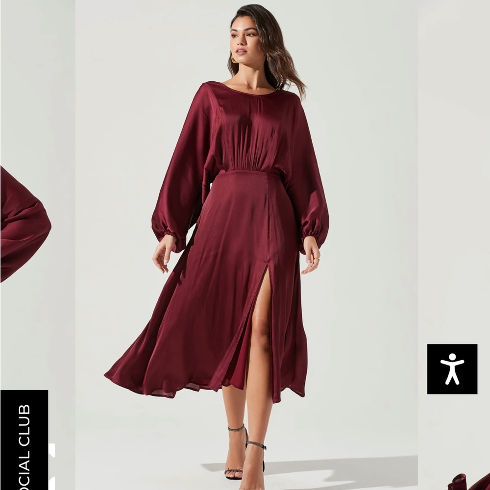 Wine colored semi formal dress